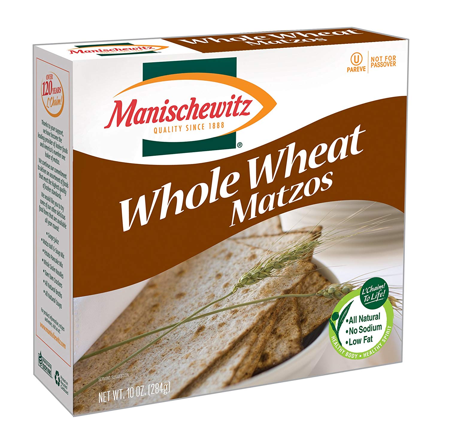 Whole grain matzo